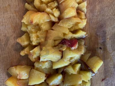 Vaisių salotas su grietine Žingsnis 1