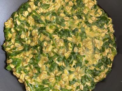 Avižų ir špinatų blynai Žingsnis 3