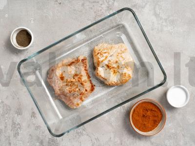 Kalakutienos ir kiaulienos eskalopai Žingsnis 1