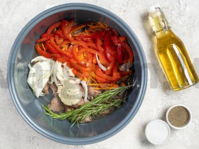 Aviena su daržovėmis lėtoje viryklėje Žingsnis 2