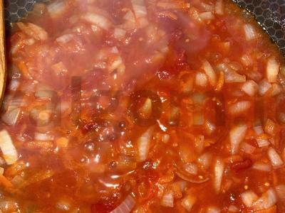 Borščas su pomidorais savo sultyse Žingsnis 4