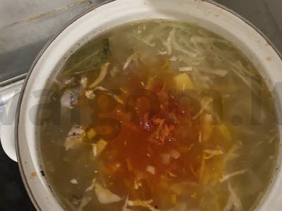 Borščas su pomidorais savo sultyse Žingsnis 6