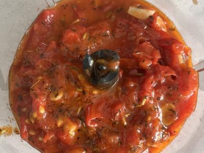 Kepti baklažanai su pomidorų-provanso padažu Žingsnis 3