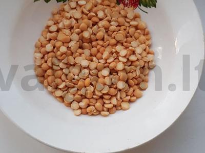 Žirnių sriuba su daržovėmis ir šviežiais žalumynais Žingsnis 1