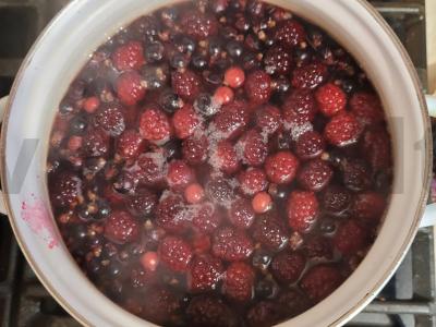 Kvapnus uogų kompotas iš gervuogių ir juodųjų serbentų Žingsnis 1