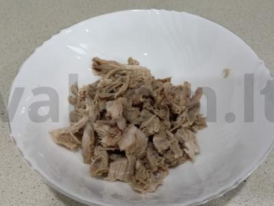 Kepta bulvė su grybais ir kiauliena Žingsnis 2