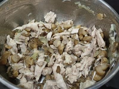 Kepta bulvė su grybais ir kiauliena Žingsnis 4