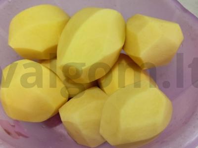 Kepta bulvė su grybais ir kiauliena Žingsnis 5