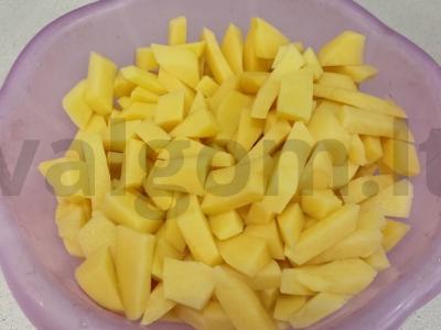 Kepta bulvė su grybais ir kiauliena Žingsnis 6