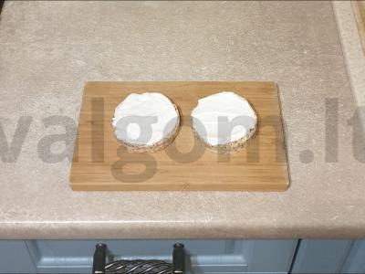 PP sumuštinis su raudonąja žuvimi ir varške Žingsnis 1