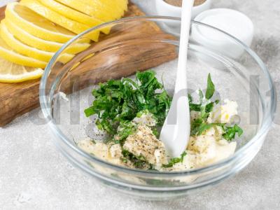 Skumbrė orkaitėje su citrina ir žolelėmis Žingsnis 1