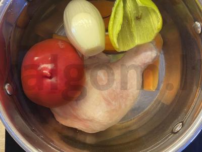 Sriuba su paslėptais daržovėmis Žingsnis 2