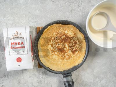 Blynai su vištiena ir grietine Žingsnis 1