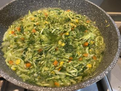 Daržovės su kiaušiniu Žingsnis 1