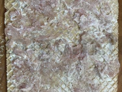 Užkandis „Vafliai su mėsa“ Žingsnis 3