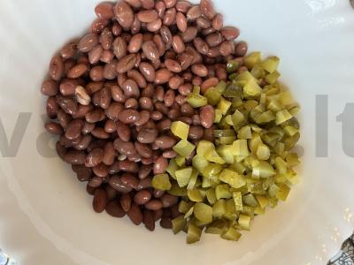 Pupelių salotos per 3 minutes Žingsnis 2