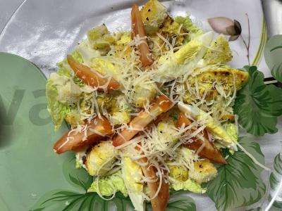 Cezario salotas su vištiena Žingsnis 8