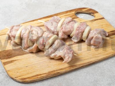 Kiaulienos šašlykas su svogūnais majoneze Žingsnis 3