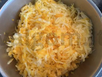 Daržovių blynai iš moliūgo Žingsnis 3