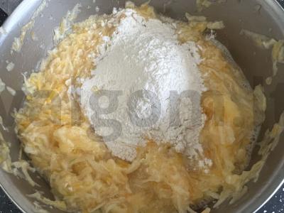 Daržovių blynai iš moliūgo Žingsnis 5