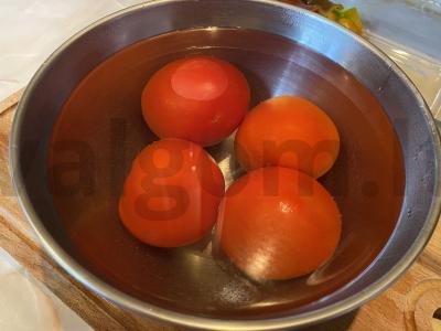 Keptas daržovių pomidorų sriuba Žingsnis 1