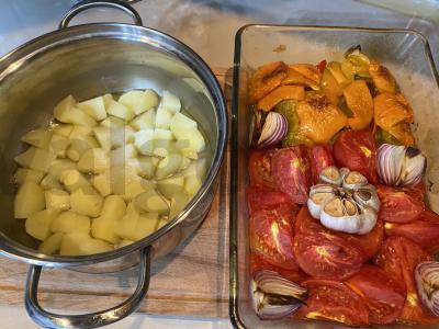 Keptas daržovių pomidorų sriuba Žingsnis 5