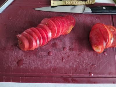 Brusketa su pomidorais ir tryniu Žingsnis 4