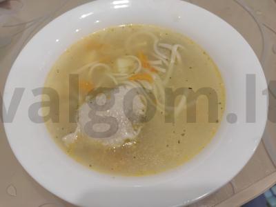 Vištienos sriuba su lydytu sūriu pagrindine nuotrauka