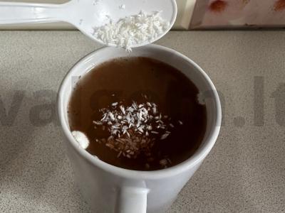 Kakava su kokosų drožlėmis ir zefyrais Žingsnis 4