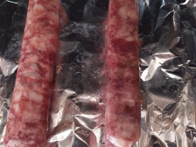 Kepamos kiaulienos dešrelės su žiediniais kopūstais Žingsnis 1