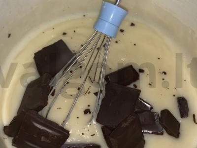 Šokoladinis kremas tortams Žingsnis 4