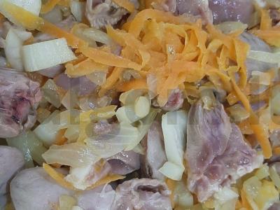 Vištienos širdelių padažas Žingsnis 4