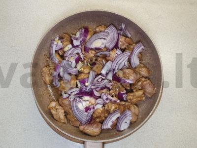 Kiaulienos filė su granatais Žingsnis 2