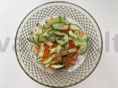 Funchosa su daržovėmis: pats paprasčiausias receptas Žingsnis 2