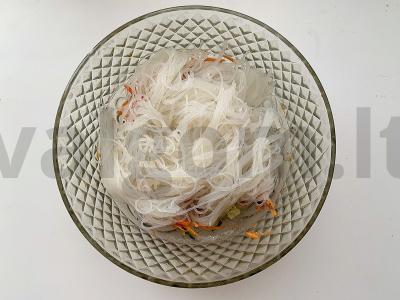 Funchosa su daržovėmis: pats paprasčiausias receptas Žingsnis 3