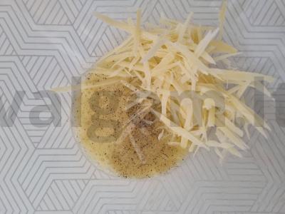 PP-hachapuri su sūrio įdaru ant keptuvės Žingsnis 3