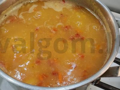 Sriuba su raudonąja lęšių ir ryžių itališkai Žingsnis 7