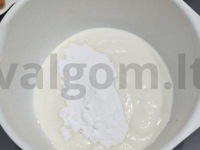 Kvapnus jogurtinis kremas namuose Žingsnis 1