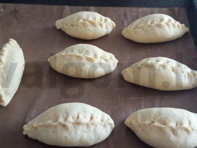 Kopūstų ir grybų pyragėliai Žingsnis 9