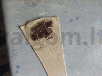 Šokoladiniai kruasanai Žingsnis 2