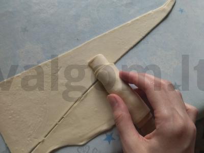 Šokoladiniai kruasanai Žingsnis 3