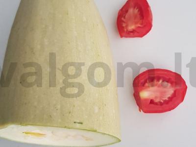 Cukinija su majonezu ir pomidorais Žingsnis 1