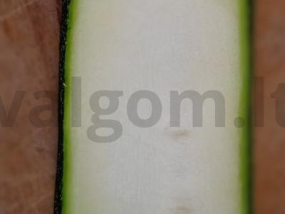 Cukinijos, keptos su mocarela Žingsnis 1