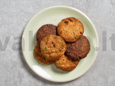 Žemės riešutų sviesto sausainiai su įvairiomis įdarais Žingsnis 6