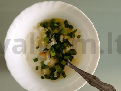 Grietinės-sojų padažas mėsos ir žuvies patiekalams Žingsnis 3