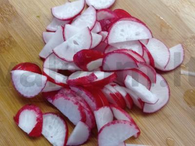 Radinio ir ridikėlių salotos su grietine Žingsnis 2