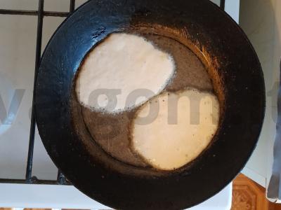 Vegetariški blynai be kiaušinių Žingsnis 3