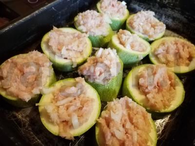 Įdaryti cukinijos su sūriu Žingsnis 4