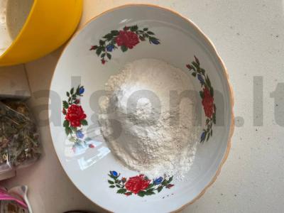 Bananų PP blynai Žingsnis 2