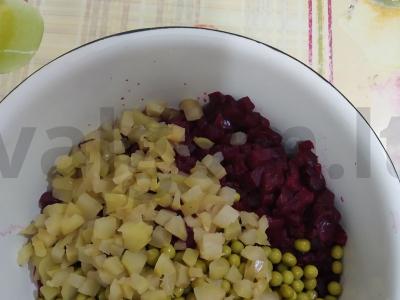 Vinegretas su patisonais Žingsnis 3